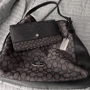 Coach Black Leather Handbag